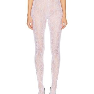 WARDROBE.NYC White Lace Leggings